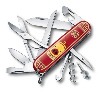 Нож Victorinox 1.3714.E8 Huntsman «Год Свиньи» 2019, 91мм, красный